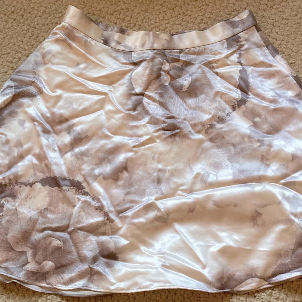 Club Monaco floral silk skirt